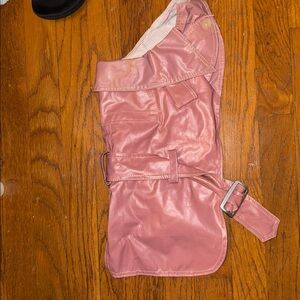 Pink Dog Jacket with Belt trench legally blonde MEDIUM!!